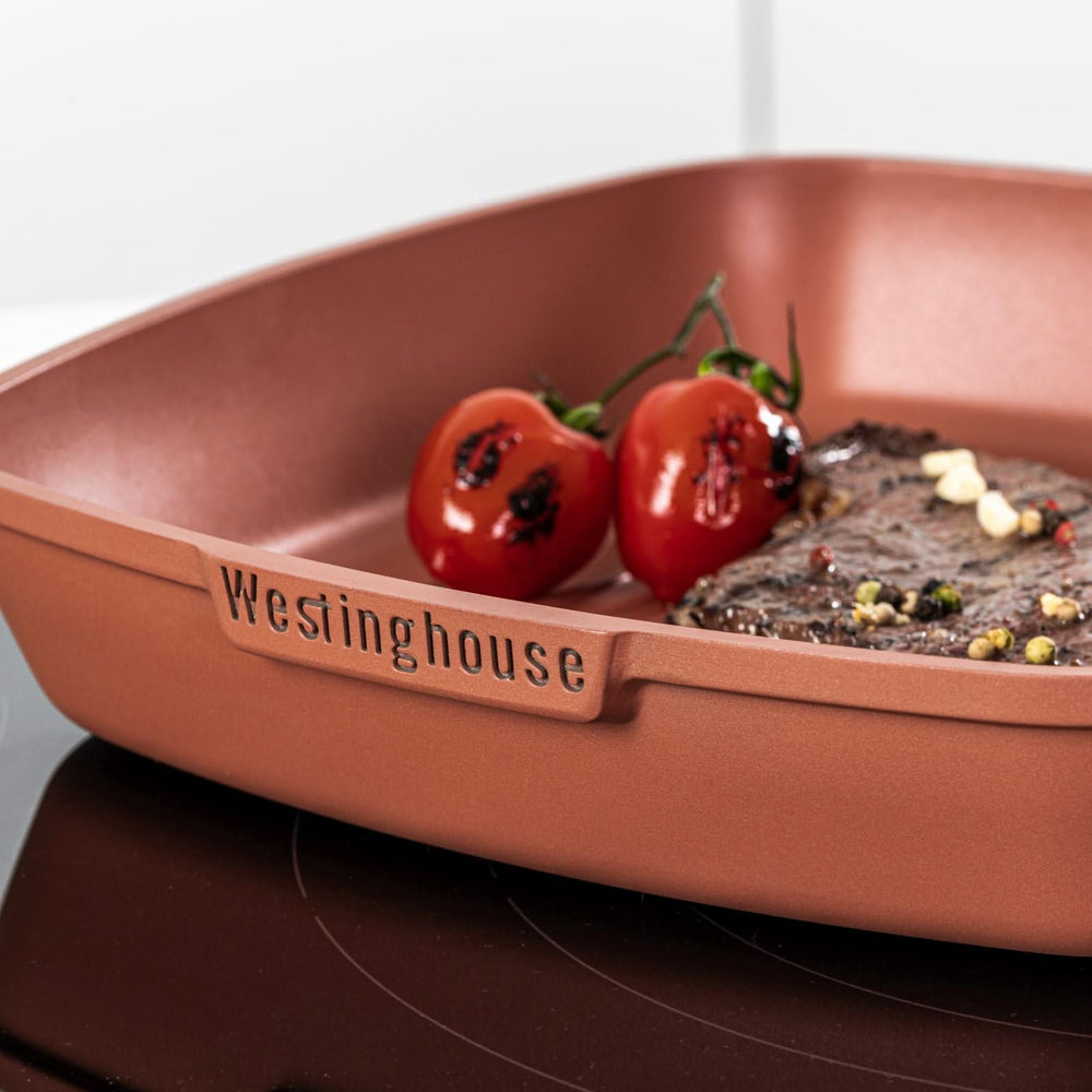 Westinghouse Grill pan Performance - Rebel Red - 28 x 28 cm - standard nonstick coating