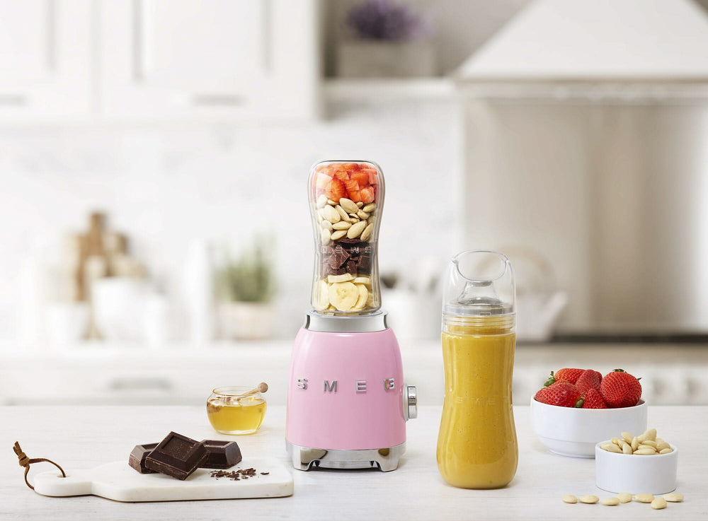 SMEG Smoothie Blender - compact - Pink - 600 ml - PBF01PKEU