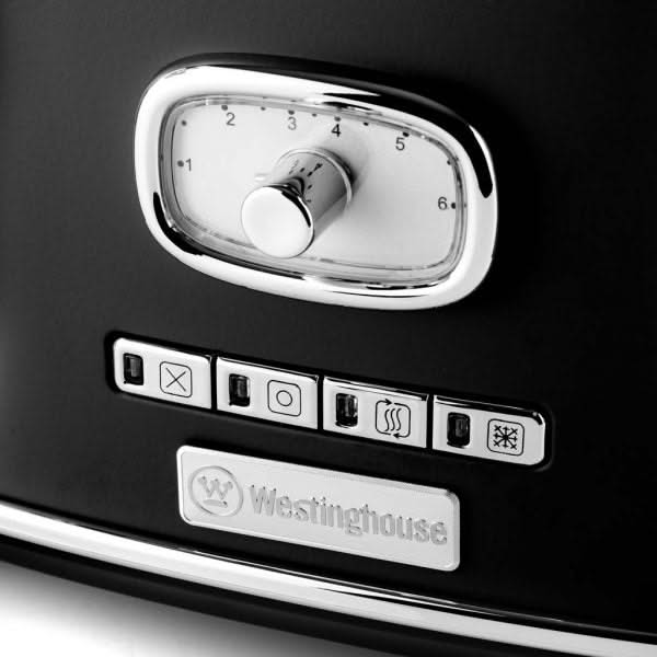 Westinghouse Toaster Retro Collections - 4 slots - liquorice black - WKTTB809BK