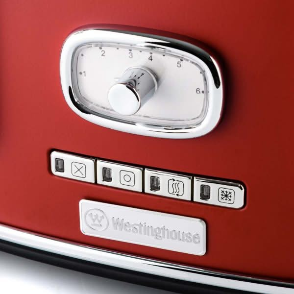 Westinghouse Toaster Retro Collections - 4 slots - cranberry red - WKTTB809RD