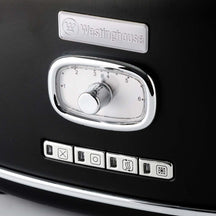 Westinghouse Toaster Retro Collections - 2 slots - liquorice black - WKTTB857BK