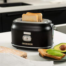 Westinghouse Toaster Retro Collections - 2 slots - liquorice black - WKTTB857BK