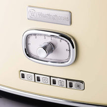 Westinghouse Toaster Retro Collections - 2 slots - vanilla white - WKTTB857WH