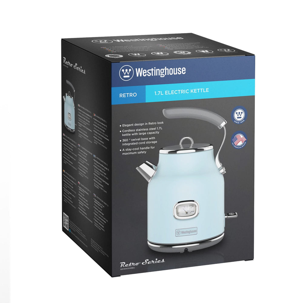 Westinghouse Kettle Retro Collections - 2200 W - blue - 1.7 liters - WKWKH148BU