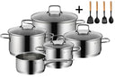 WMF Cookware Set Astoria - 5-piece - Including FREE Cookinglife Cookware Set - Cooking pot ø 16, 20, 24, and 28 cm and Saucepan ø 14 cm