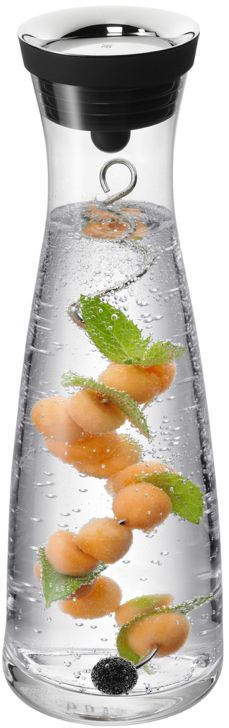 WMF Basic Water Carafe - Black/Silver - 1.5 liters