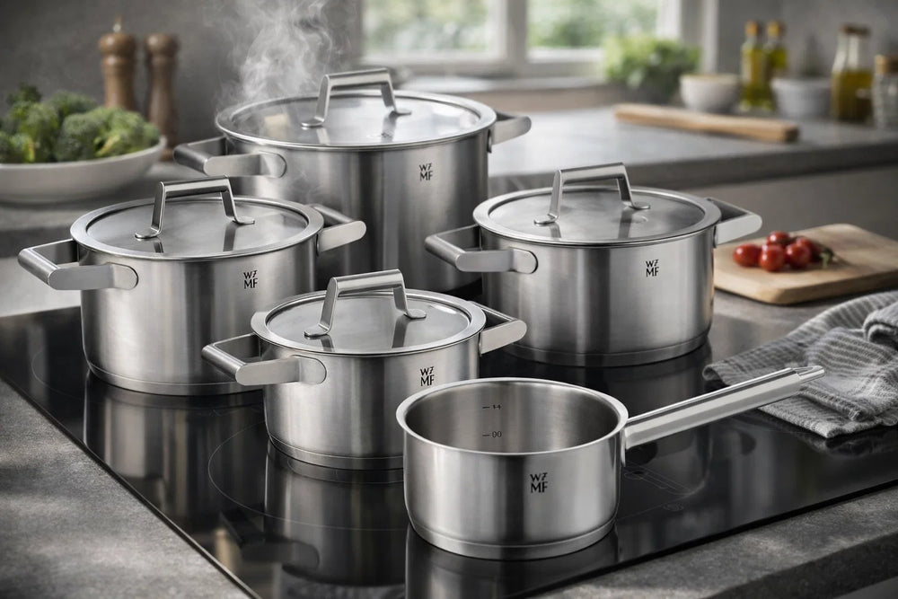 WMF Cookware Set Comfort Line - 5-piece - Including FREE Cookinglife Cookware Set - Cooking pot ø 16, 20, 20, and 24 cm and Saucepan ø 16 cm