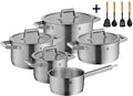 WMF Cookware Set Comfort Line - 5-piece - Including FREE Cookinglife Cookware Set - Cooking pot ø 16, 20, 20, and 24 cm and Saucepan ø 16 cm
