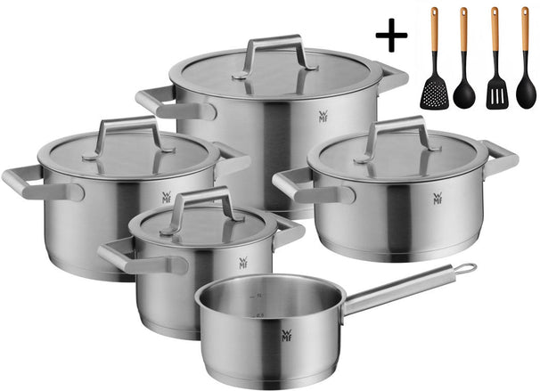 WMF Cookware Set Comfort Line - 5-piece - Including FREE Cookinglife Cookware Set - Cooking pot ø 16, 20, 20, and 24 cm and Saucepan ø 16 cm