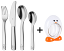 WMF Children's Cutlery Farm 4-piece - Including FREE Cookinglife Egg Slicer Chick