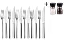 WMF Steak Cutlery Nuova 12-piece - Including FREE Cookinglife Pepper and Salt Mill Set
