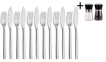 WMF Fish Cutlery Set Nuova 12-piece - Including FREE Cookinglife Pepper and Salt Mill Set