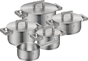 WMF Cookware Set Ultimate Cool 5-piece - Stainless Steel - cooking pots ø 16, 20, 20, 24cm & saucepan ø 16cm