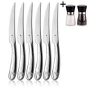 WMF Steak Knives 6-piece - Including FREE Cookinglife Pepper and Salt Mill Set