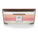 WoodWick Scented Candle Ellipse Trilogy Blooming Orchard - 9 cm / 19 cm - Scented Candle in Glass - Wooden Wick