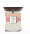 WoodWick Scented Candle Medium Trilogy Blooming Orchard - 11 cm / ø 10 cm - Scented Candle in Glass - Wooden Wick