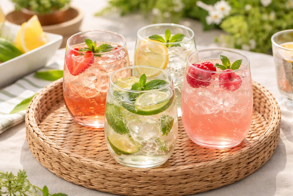 Cookinglife Water Glasses Plastic - CampVibe - Outdoor - Unbreakable - 400 ml - 4 Pieces