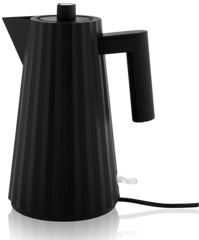 Alessi Kettle Plissé - dry-boil protection - Black - Michele de Lucchi - 1.7 liters - MDL06 B