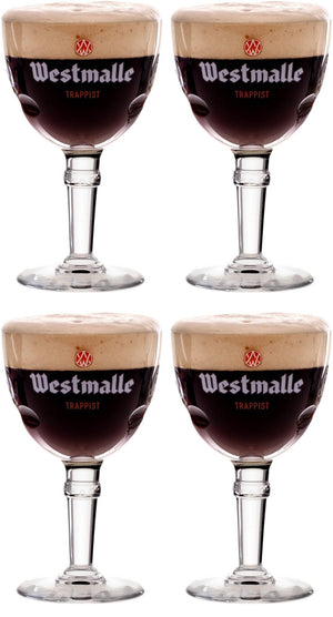 Westmalle Trappist beer glasses - 330 ml - 4 pieces