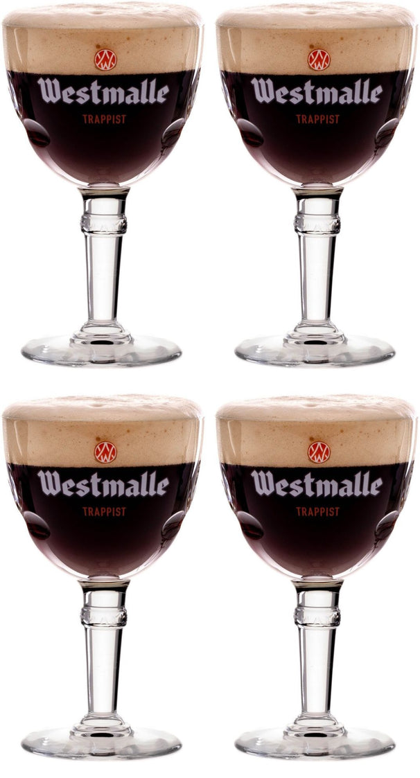 Westmalle Trappist beer glasses - 330 ml - 4 pieces