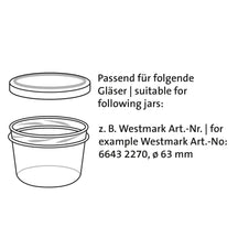 Westmark Lids For Jam Jar 270 ml - 6 pieces