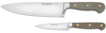Wusthof Knife Set Chef's Knife + Paring Knife Classic Color - Velvet Oyster 2-piece