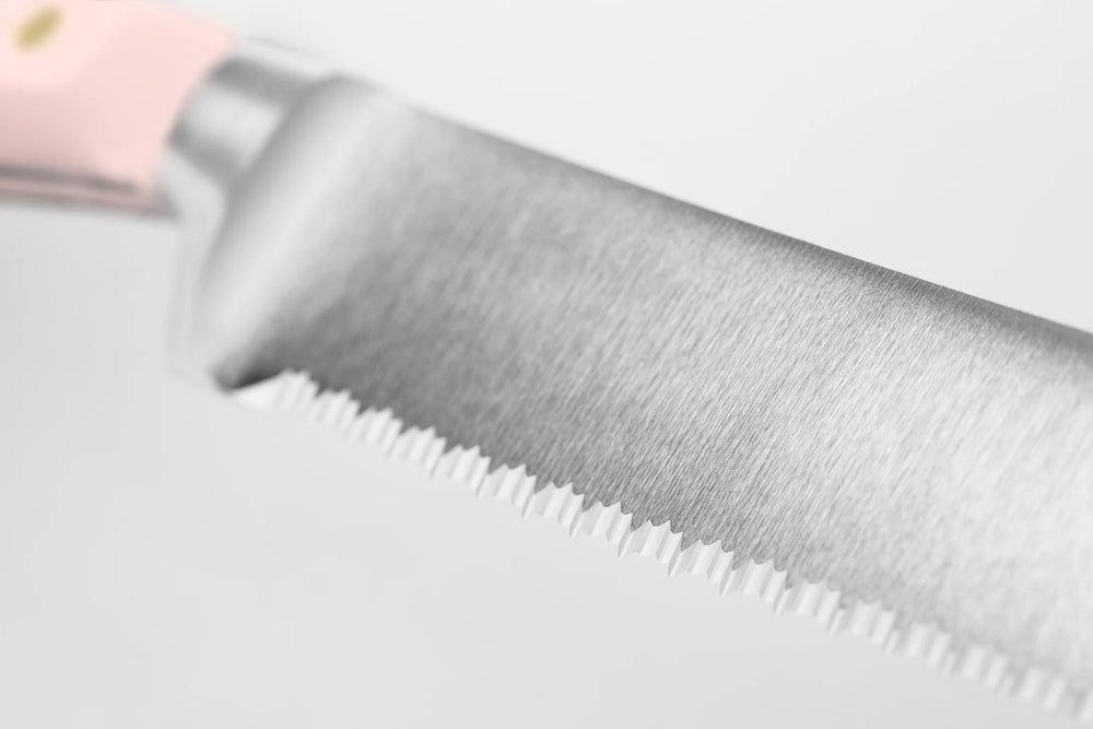 Wusthof Knife Set Classic Chef's Knife Santoku Knife Bread Knife Paring Knife - Pink Himalayan Salt 4-piece