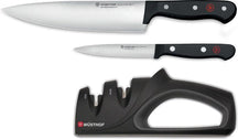 Wusthof Knife Set Gourmet - 3-piece (Chef's knife, office knive and Sharpener)