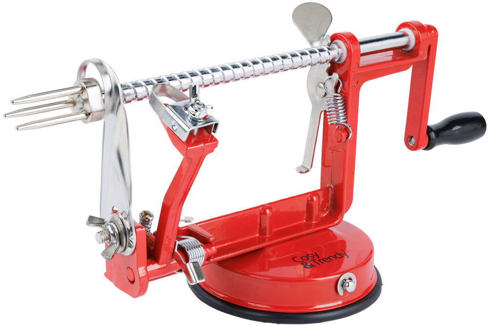 Cosy & Trendy Apple Peeler with Suction Cup - Red