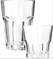 Cookinglife Waterglazen / Longdrinkglazen - Glas - 250 ml & 350 ml - 12 Stuks