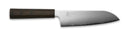 Yaxell Santoku knife Hana 16.5 cm - 3 layer stainless steel - dark brown Pakka wood handle