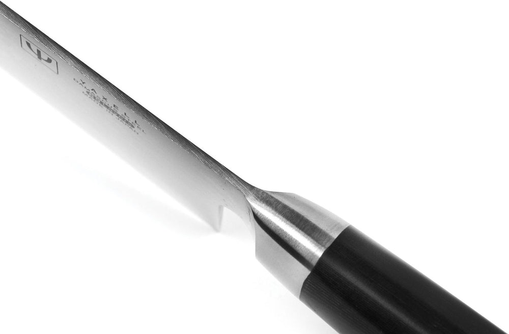 Yaxell Ran Chef's Knife with non-stick dimples 20 cm - 69-ply stainless damascus steel - canvas Micarta handle