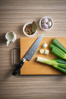 Yaxell Chef's Knife Ran 20 cm - 69-ply stainless damascus steel - canvas Micarta handle