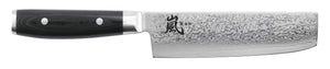 Yaxell Nakiri knife Ran 16.5 cm - 69-ply stainless damascus steel - canvas Micarta handle