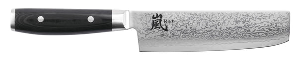 Yaxell Nakiri knife Ran 16.5 cm - 69-ply stainless damascus steel - canvas Micarta handle