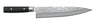 Yaxell Zen Chef's Knife 24 cm - 37-ply stainless damascus steel - canvas Micarta handle