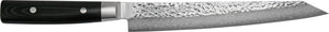Yaxell Zen Meat Knife 23 cm - 37-ply stainless damascus steel - canvas Micarta handle