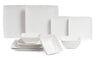 BonBistro Yong Squito Dinnerware Set - White - 12-piece / 4 persons - 4 dinner plates, 4 breakfast plates and 4 bowls