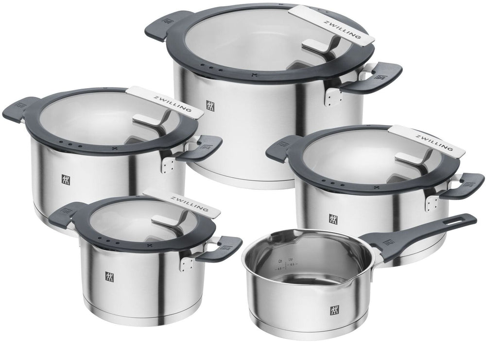 Zwilling Cookware set - Simplify - 5-piece - stainless steel - Induction & Downdraft suitable