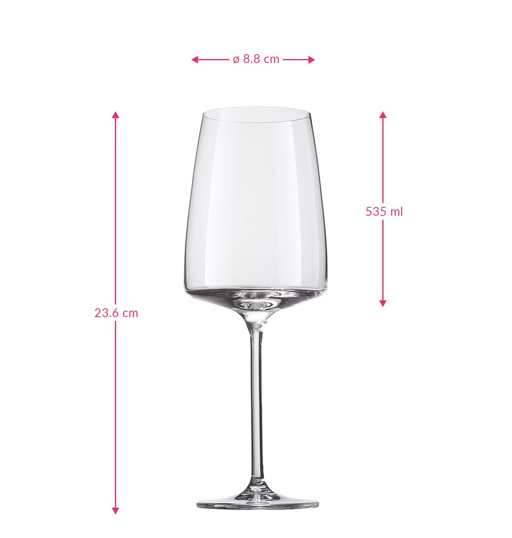 Zwiesel Glas Wine glasses Vivid Senses Fruity & Delicate - 530 ml - 2 pieces