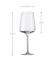 Zwiesel Glas Wine glasses Vivid Senses Fruity & Delicate - 530 ml - 2 pieces
