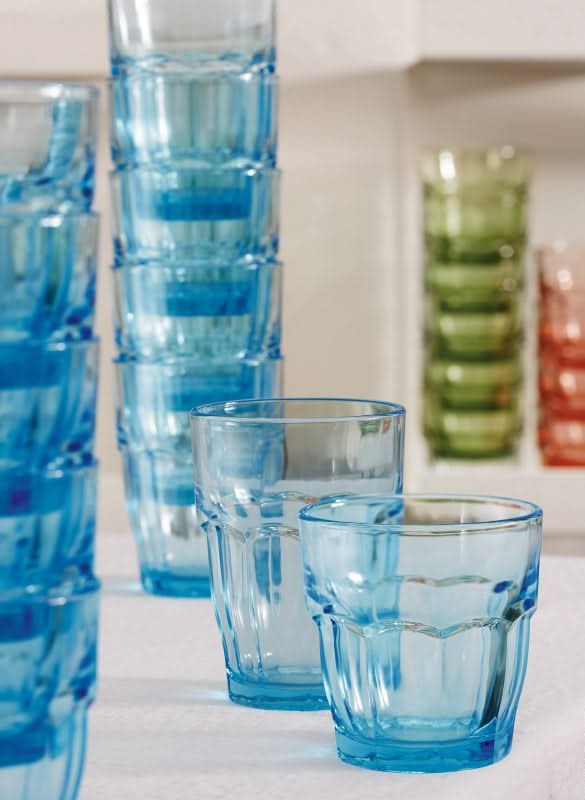 Bormioli Rocco Water glasses Rock Bar - Blue - 270 ml - 6 pieces