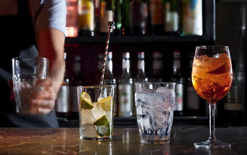 Bormioli Rocco Glass Slot Transparent 290 ml - 6 pieces + Cookinglife Carafe 1 Liter