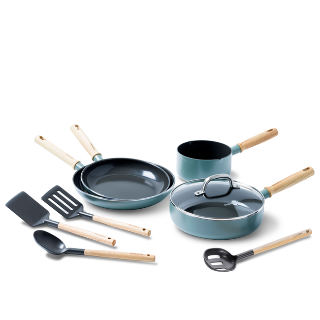 Greenpan Cookware set With Kitchen Tools Mayflower - 4 piece set