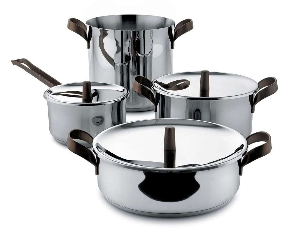 Alessi Cookware set Edo - PU100S7 - 4 piece set - by Patricia Urquiola