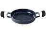 Alva Grill Pan - Grill Plate - Nori - Cast Iron ø 28 cm - Enameled Non-stick Coating + Free Leather Handles