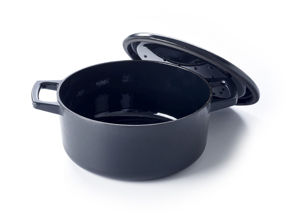 Alva Casserole - Dutch Oven - Nori - Cast Iron ø 26 cm - Enameled non-stick coating + Free Handles