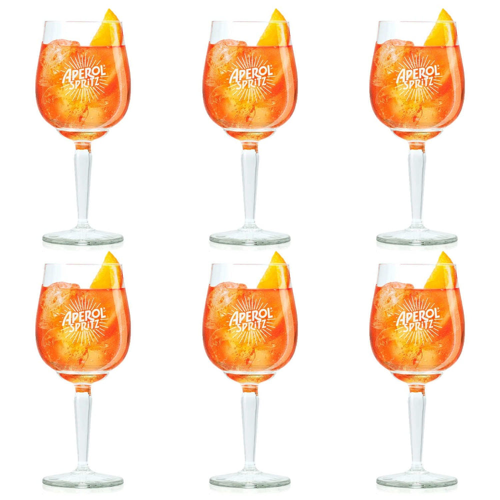 Aperol Spritz Glasses - 450 ml - Office Glass - 6 pieces