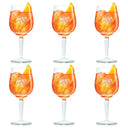 Aperol Spritz Glasses - 450 ml - Office Glass - 6 pieces