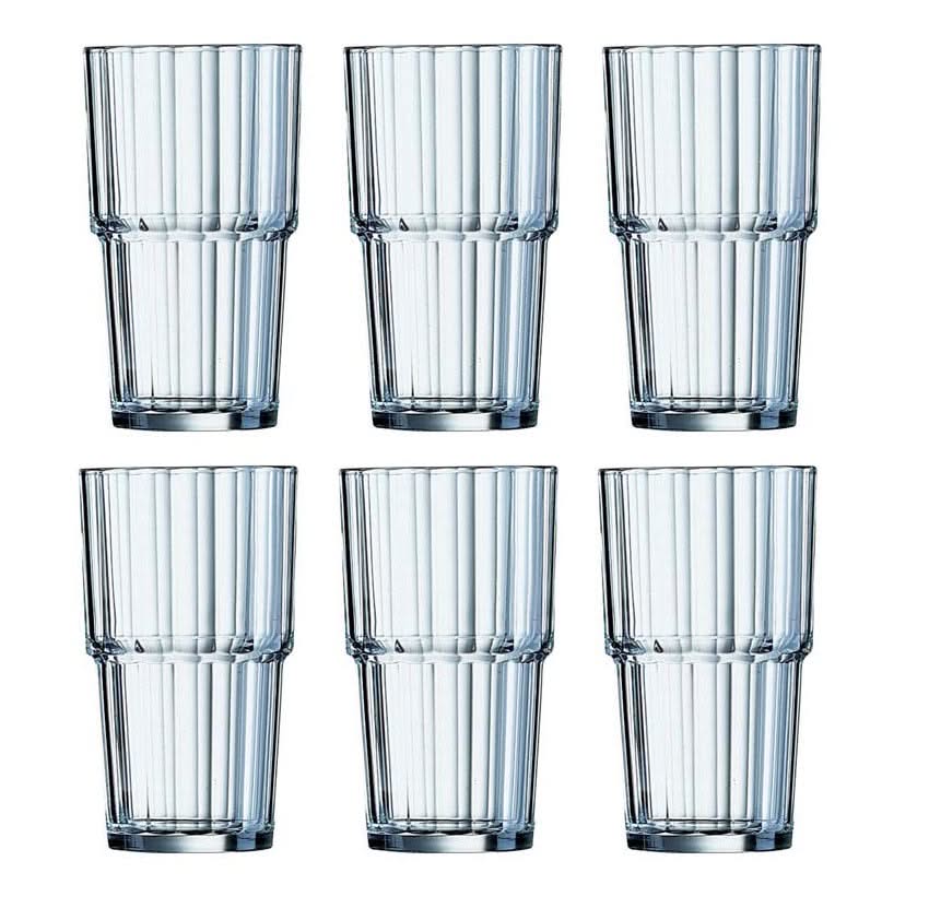 Arcoroc Tumbler Norvege - Toughened Glass - 270 ml - 6 pieces